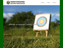 Tablet Screenshot of herefordshirearchery.co.uk